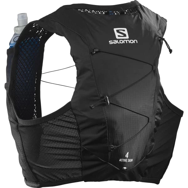 SALOMON ACTIVE SKIN 4 SET BLACK/BLACK 23 1 SALOMON ACTIVE SKIN 4 SET BLACK/BLACK 23